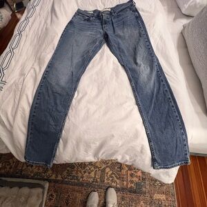 Hollister Women's Straight Leg Jeans in Blue